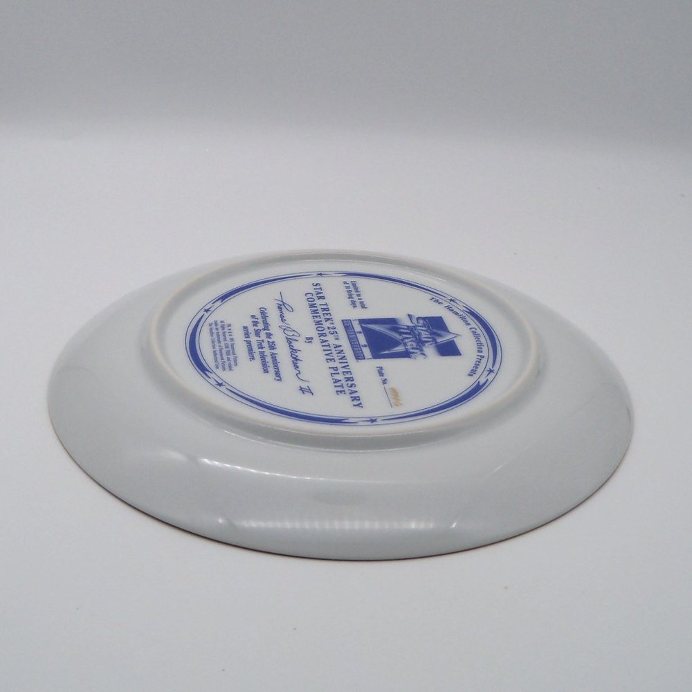 Star Trek 25th Anniversary Commemorative Plate 1991 by Hamilton Collection - Picture 11 of 13